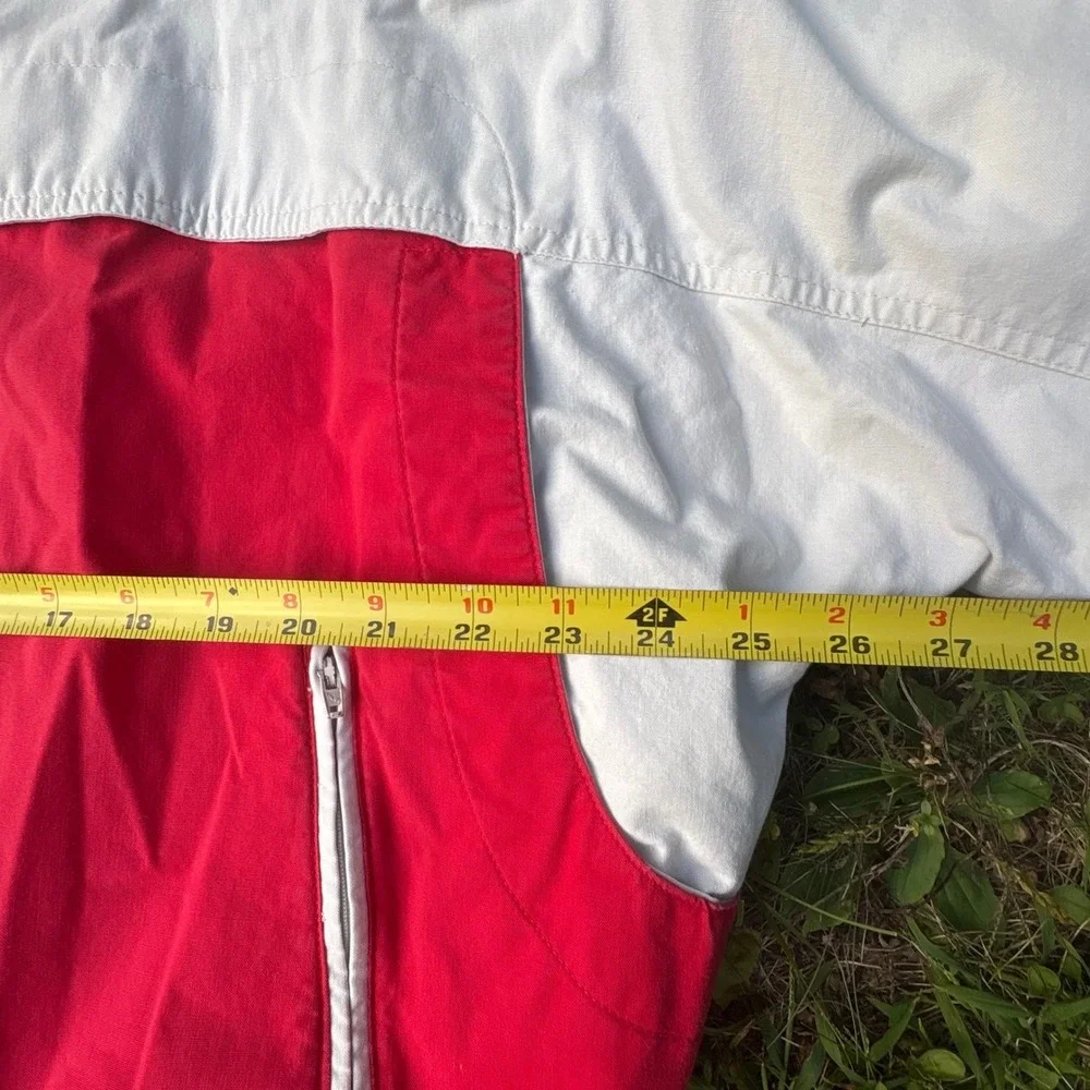 Vintage 90s Stratojac Colorblock Jacket Mens Large Red White Retro‎